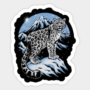 Hunter's Solitude, Snow Leopard Sticker